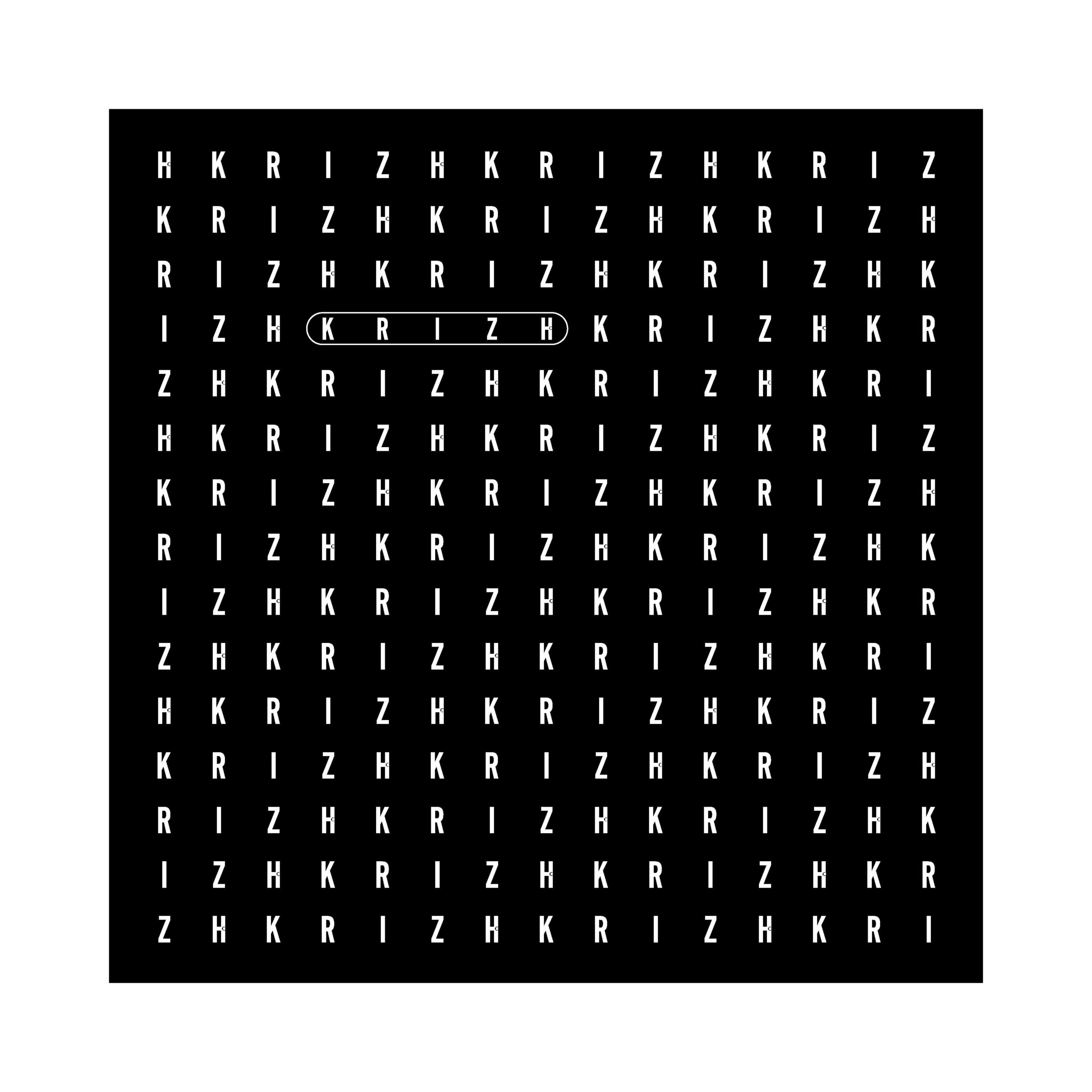 KRIZH Muster Buchstaben (2)